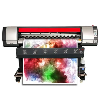 1,6-метровый струйный широкоформатный принтер Машина для печати на гибких виниловых баннерах плоттер с экосольвентными чернилами Eps Xp600 принтеры наклеек