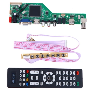 1 комплект материнской платы ЖК-телевизора, плата привода RR52C.03A Поддерживает DVB-T DVB-T2 с бесплатным пультом дистанционного управления