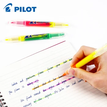 1 шт. двуглавый двухцветный маркер Japan Pilot, креативный цветной маркер, принадлежности для студентов