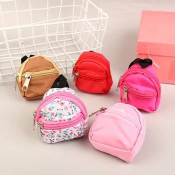 1 шт. Милый брелок для школьной сумки на молнии для девочек, мини-рюкзак, брелок, Портмоне, Подвеска, Модная Кукольная сумка, Аксессуары, Подарки для детей