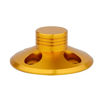 1 шт. Стабилизатор веса виниловой пластинки из алюминиевого сплава, дисковый балансировочный зажим для проигрывателя пластинок, аксессуары для проигрывателя пластинок, золото