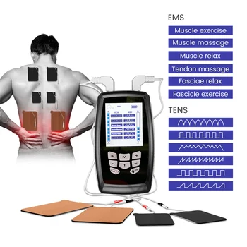 12 Режимов EMS Электрический миостимулятор Tens Физиотерапевтический импульсный массажер для всего тела, устройства для обезболивания, медицинские приборы