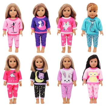 18-Дюймовая девочка, Одевающая Принцессу, Кукольная одежда, Детская игрушка, Одевающая Повседневную Пижаму, Аксессуары для кукольной одежды