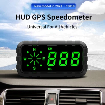 2022 Новый HUD GPS-компас, автомобильный головной дисплей, Спидометр, Одометр, Измерители скорости, цифровой датчик, 4,2-дюймовый экран, светодиодные Автомобильные Аксессуары
