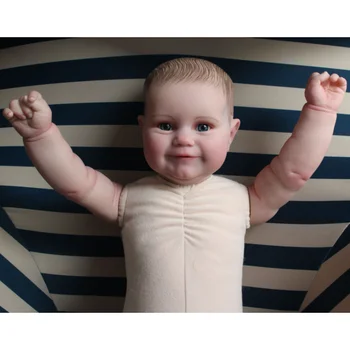 3D Кожа Силикон 60 СМ Возрожденная Девочка Кукла Без Одежды Мягкая Виниловая Принцесса Арт Бебе Малыш Подарок На День Рождения Одевалка Игрушка
