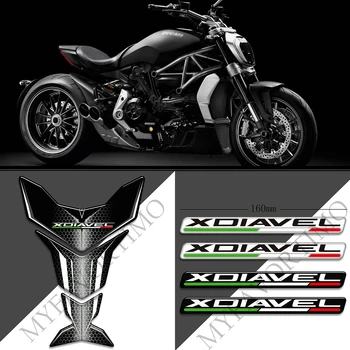 3D Наклейки Для Мотоциклов Накладка На Бак Комплект Газового Мазута Колено Для Ducati XDiavel S X Diavel Обтекатель Протектор Крыла Наклейки