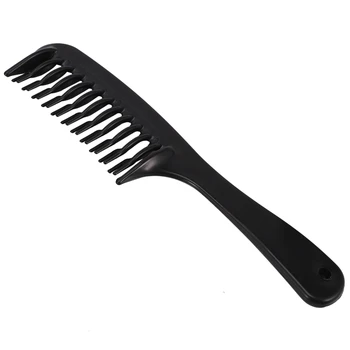 3X Черная двухрядная зубчатая расческа для распутывания волос, Шампунь-расческа с ручкой Для длинных вьющихся влажных волос