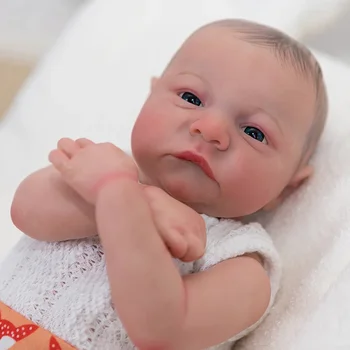 50-Сантиметровая кукла для новорожденных Levi Awake Reborn Baby Doll, реалистичная 3D-роспись кожи с видимыми венами, коллекционная художественная кукла