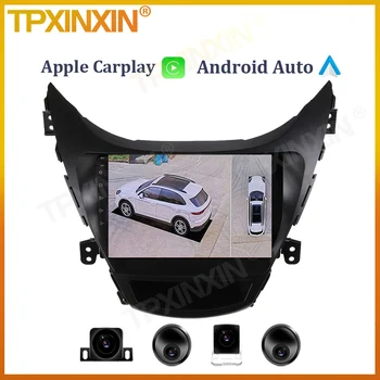 6 + 128 Г для Hyundai Elantra 5 2010 2016 Android Auto Автомагнитола Мультимедийный видеоплеер Carplay головное устройство GPS Навигация 360 Камера