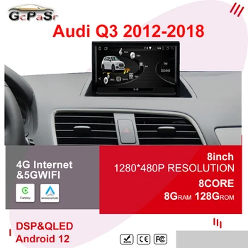 8-Дюймовый Автомобильный стерео с Сенсорным Экраном Android Для Audi Q3 2012-2018 BT WIFI SIM GPS Навигация Wirless Carplay Автоматический Мультимедийный Плеер