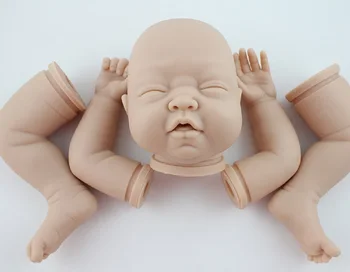 8-ДЮЙМОВЫЙ пустой силиконовый комплект для новорожденных кукол-Реборнов, Виниловая Мягкая подарочная игрушка для спящего малыша для самостоятельного макияжа, Неокрашенная форма Bonecas
