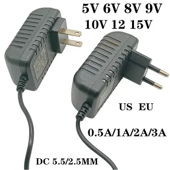 AC110-240V DC 5V 6V 8V 9V 10V 0.5A 1A 2A 3A Универсальный Адаптер Питания Адаптер Зарядного устройства Светодиодные полосы