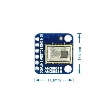AMG8833 Модуль датчика температуры матрицы тепловизоров IR 8x8 для Raspberry Pi GY-AMG8833