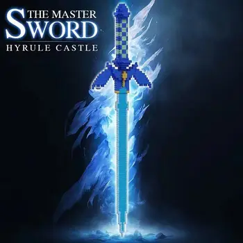 Breath Of The Wild The Master Sword, набор строительных блоков для Zeldaed Hyrule Castle, модель BOTW Arms для детей, подарок на день рождения для детей