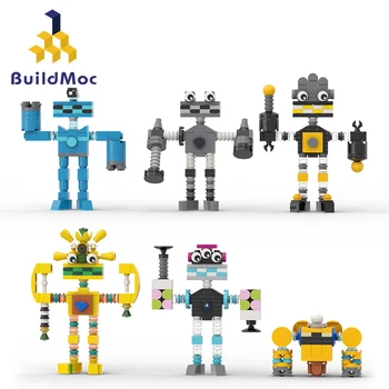 BuildMoc My Singing Monsters Wubbox Робот Набор Строительных Блоков Милая Игровая Роль Кирпичи Игрушка Детский Вентилятор День Рождения Рождественский Подарок Для Детей