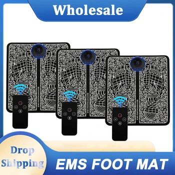 EMS Импульсный Массажер для ног Электрический миостимулятор Tens Складная подушка для ног Коврик для акупунктуры Облегчение боли Кровообращение
