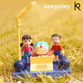 keeppley Doraemon строительный блок машина времени модель сборки DIY классические анимационные украшения игрушки для девочек Рождественские подарки на день рождения