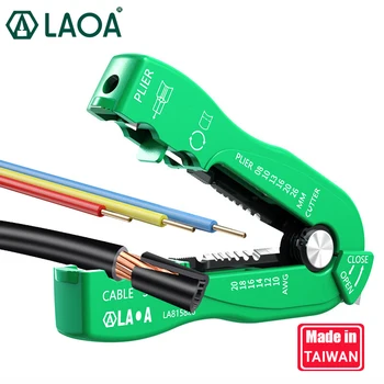 LAOA Кусачка для зачистки кабеля Многофункциональный портативный обжимной инструмент для зачистки проводов Ручной инструмент Подходит 0,8-2,6 мм
