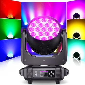 LED19x15W Сфокусированный Прожектор Bee Eye RGBW Луч Движущегося Головного Света 4в1 Окрашивающие Огни Домашняя Вечеринка DJ Дискотека Свадьба DMX Сценический Эффект
