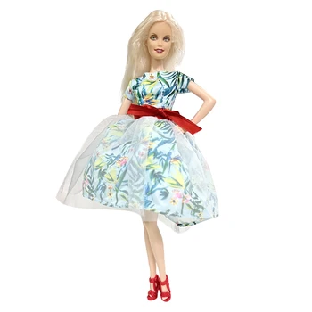 NK 1 шт. Модное синее балетное кружевное платье для куклы Барби, одежда для кукол 1/6, аксессуары для кукол, современная юбка, бальное платье для вечеринки
