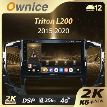 Ownice K6 + 2K для Mitsubishi L200 5 LHD RHD 2018 - 2020 Автомобильный Радио Мультимедийный Видеоплеер Navi Стерео GPS Android 12 Без 2din DVD