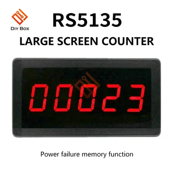 RS5135 СВЕТОДИОДНЫЙ Цифровой 5-Значный Электронный Счетчик DC12-24V С Подсчетом 0-99999 Индикаторной панели Счетчика Суммирующего Типа Электронного счетчика