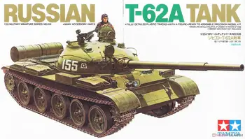 Tamiya 35108 1/35 Российский основной боевой танк Т-62А комплект военной модели