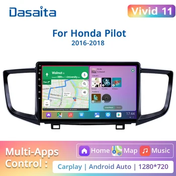 Автомобильное радио Dasaita VIVID MAX10 HA5206H2 Для Honda Pilot 2016 2017 2018 10,2 