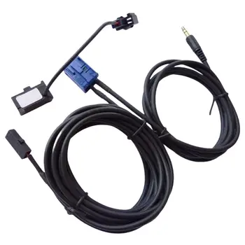Автомобильный 3,5 мм кабель AUX с микрофоном Замените шнур микрофона Bluetooth Аудио MP3