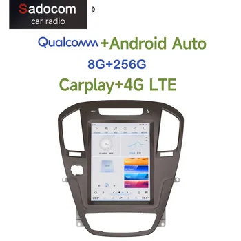 Автомобильный DVD-плеер Tesla Qualcomm Carplay 4G LTE DSP Android 11,0 8G + 256G Bluetooth Wifi GPS Радио Для Opel Regal lnsignia 2009-2013