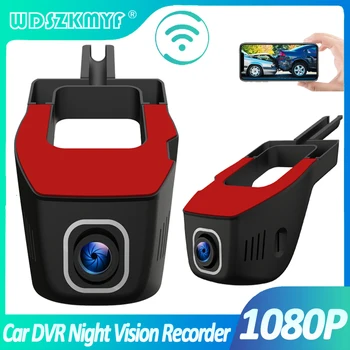 Автомобильный видеорегистратор для автомобилей WIFI 1080P Android Мультимедийный видеомагнитофон Автомобильная камера Циклическая запись Черный ящик Автомобильные аксессуары
