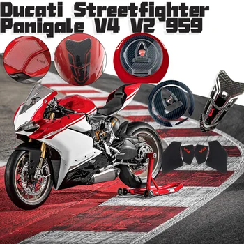 Аксессуары для мотоциклов Топливный Бак 3D Гелевые Наклейки Для Ducati Streetfighter Panigale V4 V2 959 Защитная Наклейка Рыбья Кость Наклейки