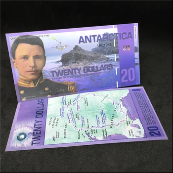 Антарктические банкноты Новозеландский исследователь капитан Фрэнк Уорсли 20-долларовый подарок для коллекционирования фальшивых денег