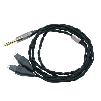 Балансный кабель для наушников 4,4 мм, самодельный кабель для Sennheiser HD580 HD600 HD650 HD660S, кабель для обновления наушников