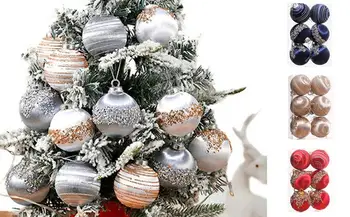 Бархатный Рождественский шар Украшения Рождественская Елка Шар Орнамент Кулон Подвесной Декор Небьющееся Рождественское Украшение