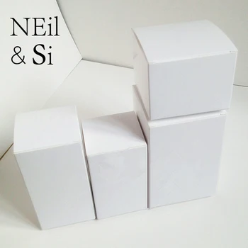 Бесплатная доставка Белая бумажная коробка для подарка, Рождественская вечеринка, Сувениры, свадебные конфеты, упаковка для свечей, Картонные коробки