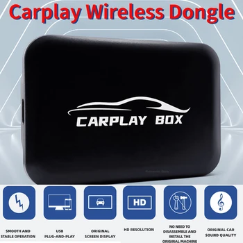 Беспроводной ключ Carplay Bluetooth, автоматическое подключение, Carplay Ai Box, одноядерный процессор, беспроводной адаптер для обновления автомобиля, автозапчасти