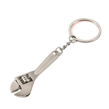Брелок из цинкового сплава для креативного мини-разводного ключа для цепочки ключей, реалистичная модель станка, гаечный ключ для Key Chai