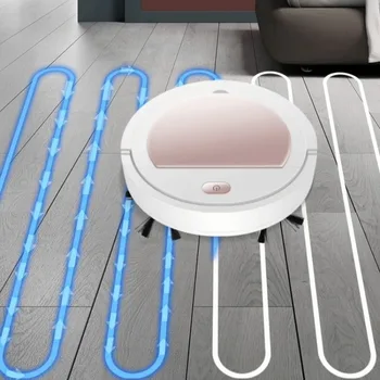 Бытовой ультратонкий умный робот-подметальщик, заряжающийся от USB, полностью автоматический пылесос для мытья полов