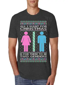 Все, что я Хочу На Рождество, - Это футболка Премиум-класса TriBlend для мужчин и женщин Двух полов