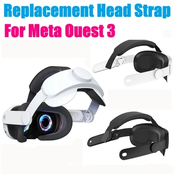 Головной ремень для виртуальной гарнитуры Meta Quest 3 Повышает комфорт Регулируемый головной ремень для Oculus Meta Quest 3 Запасные части