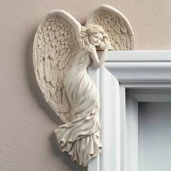 Дверная рама Крыло Ангела Орнамент дверной рамы Крылья Ангела Наклейка на выключатель наклейки на стены домашний декор