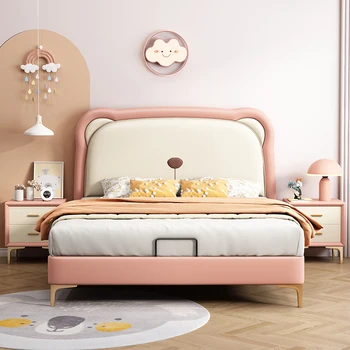 Деревянная Простая детская кровать, современное Дешевое хранилище, Маленькая Детская кровать, дизайн для сна для девочек, Мебель для спальни в скандинавском стиле