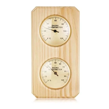 Деревянный термометр для сауны и гигрометр 2 В 1 для измерения влажности и температуры в домашней семейной сауне отеля