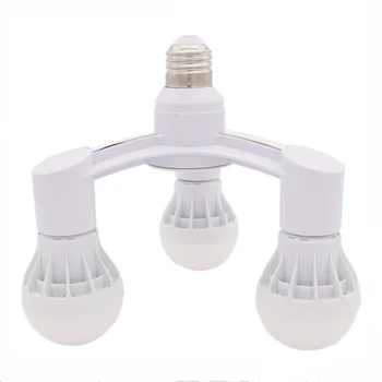 Держатель светодиодной лампы E27 к E27 3 в 1 Разветвитель базового гнезда E27 Держатель адаптера для светодиодной лампы для розетки для лампочки