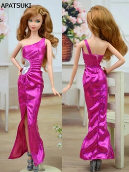 Детская кукольная одежда, Модное платье для кукольного домика Барби, Сексуальные вечерние платья без рукавов, Vestidos для куклы Барби
