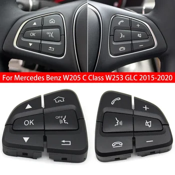 Для Mercedes Benz W205 C Class W253 GLC 2015-2020 Автомобильная Многофункциональная Кнопка Включения Рулевого Колеса Аксессуары Для интерьера