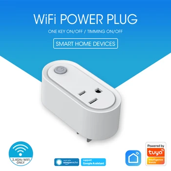 Для ZigBee/WiFi Smart Socket US Plug 16A Приложение Cozylife С Дистанционным Двунаправленным Управлением И Alexa Home Control Timer Smart Socket
