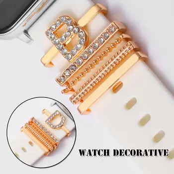 Для браслета iwatch, силиконовых подвесок, смарт-часов, металлического ремешка для Apple Watch, декоративного кольца для часов Water Ripples