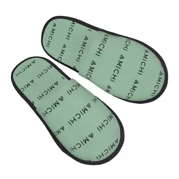 Домашние тапочки MICHI_logo, женские удобные тапочки из пены с эффектом памяти, тапочки для спальни